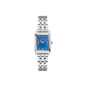 Bulova Sutton Square Womens Watch 96P245 with 3 Diamonds.