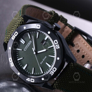 Citizen Active Sport Oktagon BM7635-01X Eco-Drive Olivgrün
