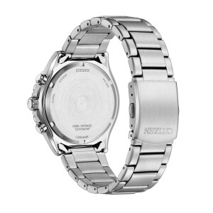 Citizen AT2561-81X Eco-Drive Herrenchronograph in Stahl-Waldgrün