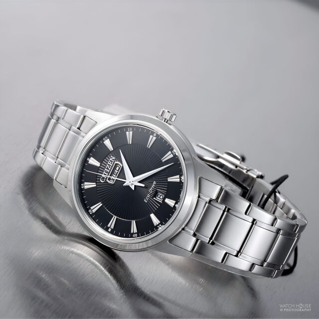 Citizen AW0100-86EC Eco Drive large tag in black