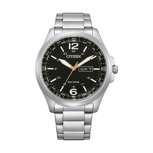 Citizen AW0110-82EE Eco Drive compass mens watch in black