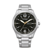 Citizen AW0110-82EE Eco Drive compass mens watch in black