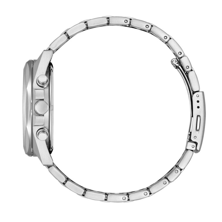 Citizen CA4590-81L Oktagon-Form Eco-Drive Chrono in Stahl-Blau