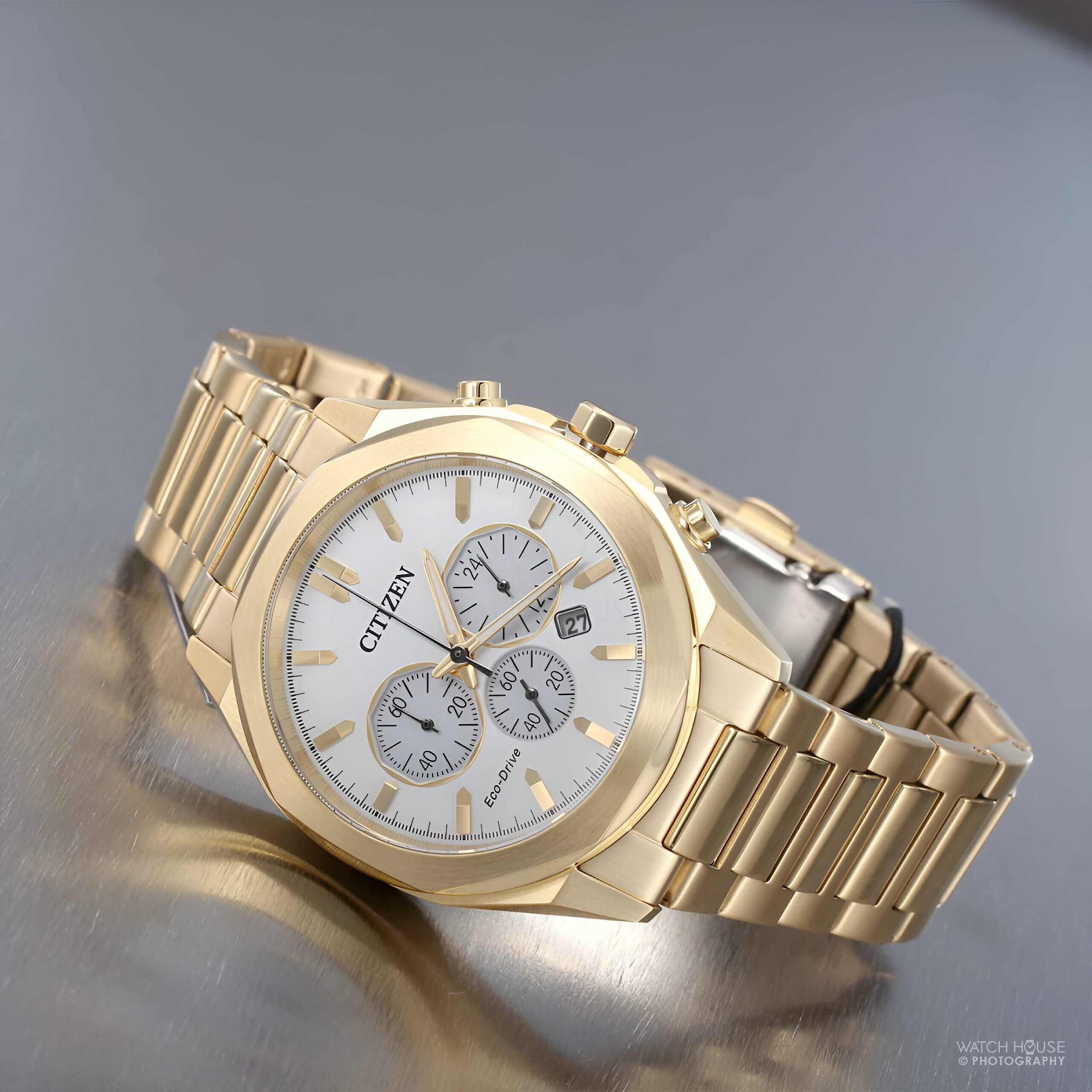 Citizen CA4592-85A Oktagon-Form Eco-Drive Chrono