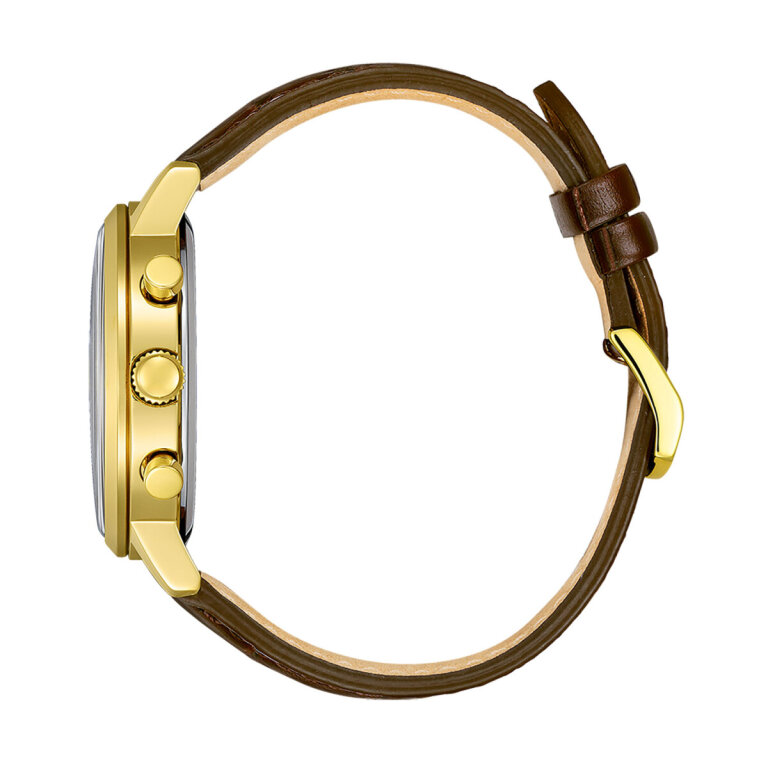 Citizen Classic Eco-Drive Chrono Watch CA7062-15A Gold-White