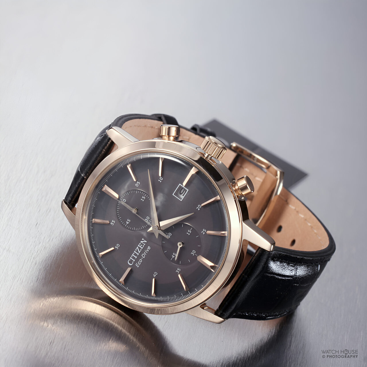 ガオシャーク Citizen Classic Eco-Drive Chrono CA7067-11H - Rose-Grey