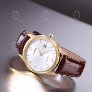 Citizen Classic flat Eco-Drive mens watch AW1782-11A Gold