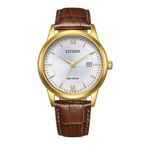 Citizen Classic flat Eco-Drive mens watch AW1782-11A Gold