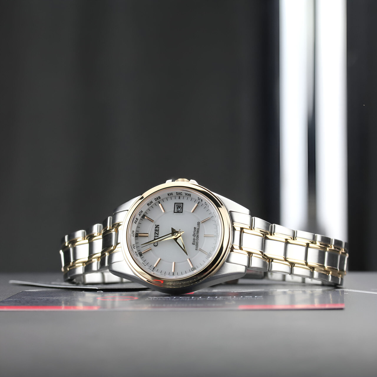 Citizen Ladies Bicolor Worldtimer EC1186-85A with perpetual calendar