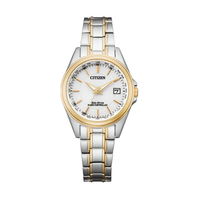 Citizen Ladies Bicolor Worldtimer EC1186-85A with perpetual calendar