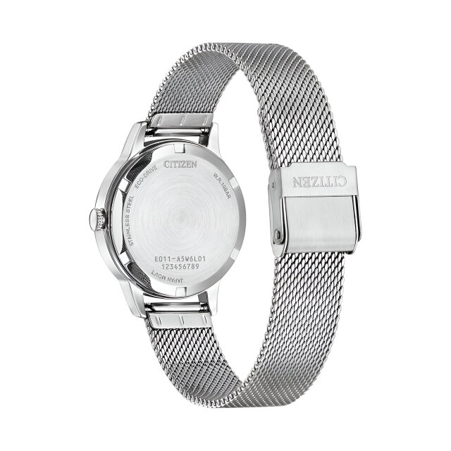 Citizen Elegance ladies watch EW2621-75M Eco-Drive - Milanaise blue