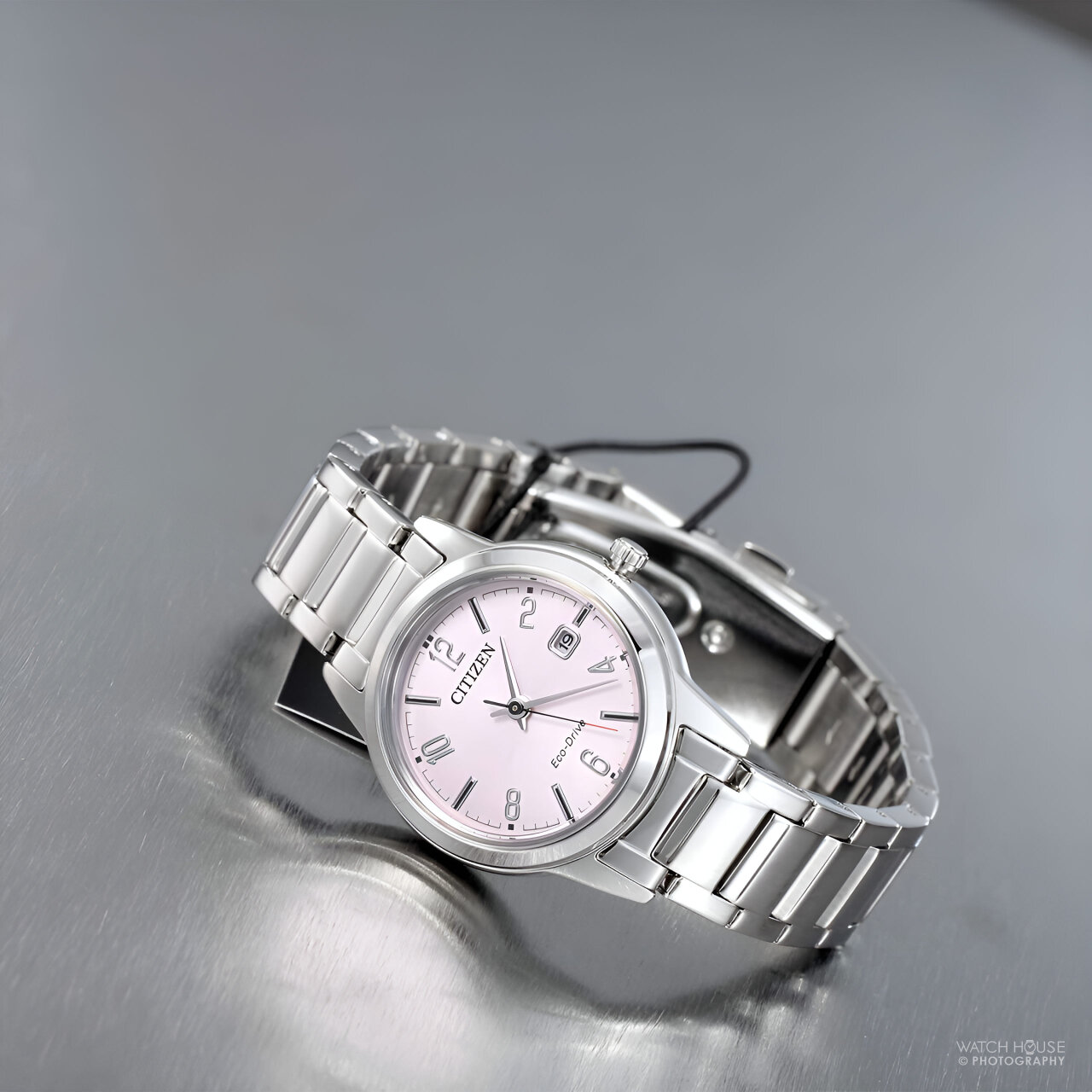 Citizen FE1241-71Z Elegant Eco-Drive Damenuhr in Stahl-Pink