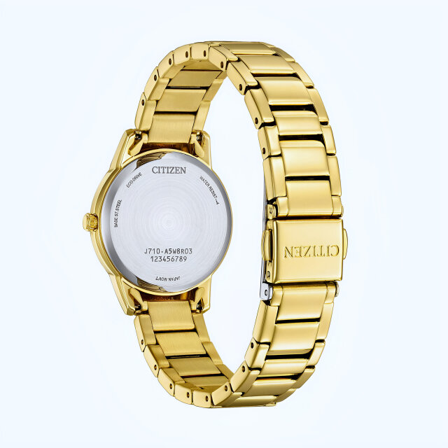 Citizen FE1242-78D Elegant Eco Drive womens watch in gold mother-of-pearl
