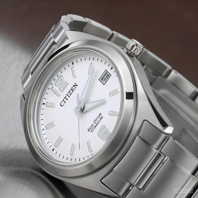Citizen FE6151-82A Eco Drive silber-weiße Super Titan Damenuhr