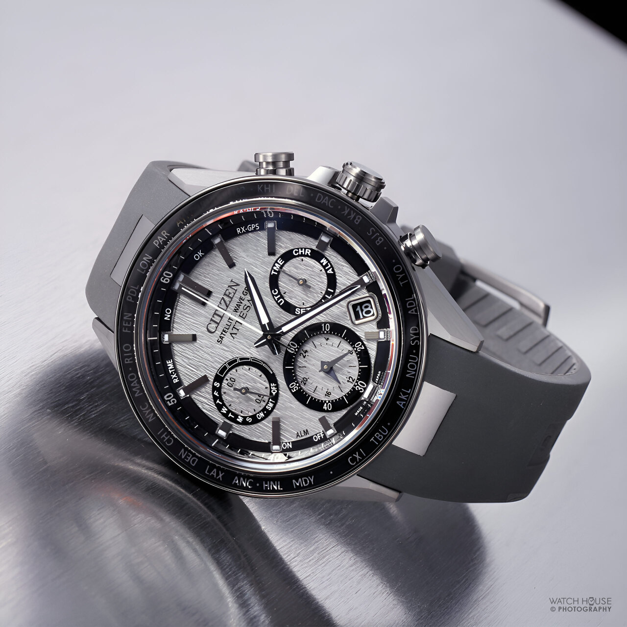 Citizen GPS CC4055-14H Satellite Wave Attesa Eco-Drive Rubber