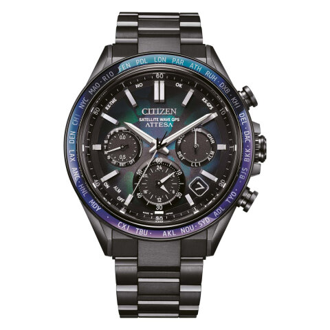 CITIZEN シチズン ATTESA eco drive Citizen Attesa Moonphase GRAY Men Watch -BY1010-57H – Ducci