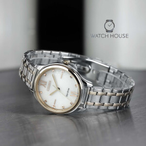 Citizen Ladies EM0506-77A BiColor Eco Drive Solar Wristwatch