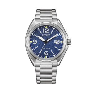 Citizen Military Eco-Drive AW1571-76L Stahl-Blau