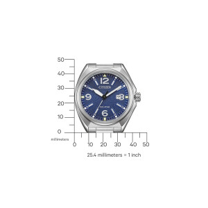 Citizen Military Eco-Drive AW1571-76L Stahl-Blau