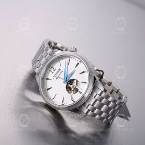 Citizen NH9131-73A Semi-Skelletierte 8229 Automatikuhr in Stahl-Weiß