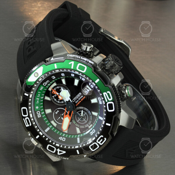 Citizen Promaster Marine Aqualand BJ2168-01E grüne Taucheruhr