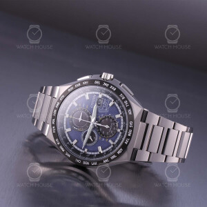 Citizen Super Titanium Eco Drive Funkuhr AT8238-84L Blau