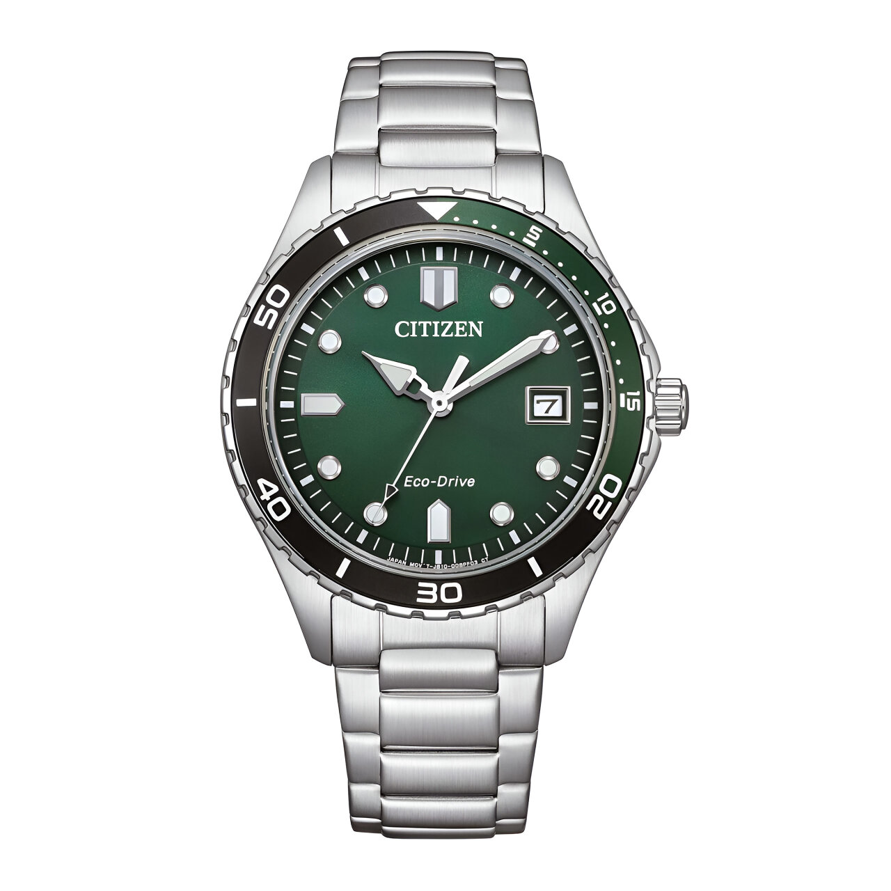 Citizen XXL Women AW1828-80X Sports Eco-Drive in Steel-Black Green