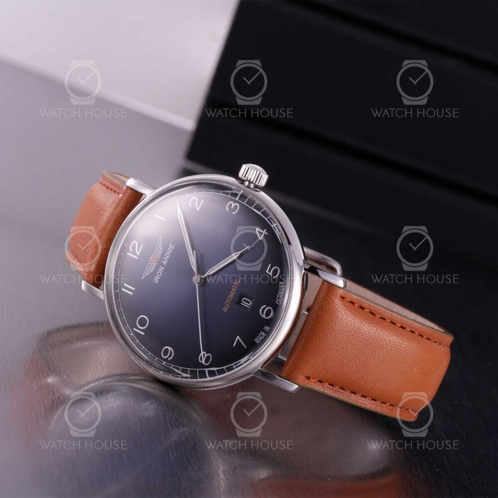 Iron Annie Amazonas Sellita Automatic 5954-4 Vintage in Blue