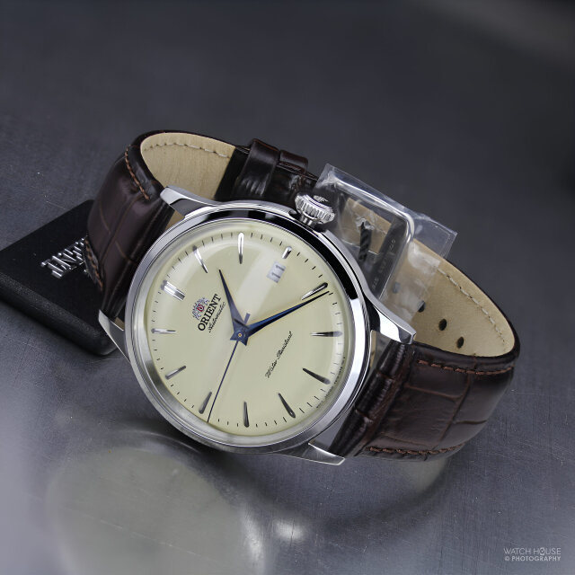 Orient Bambino 38mm RA-AC0M04Y Automatik Beige