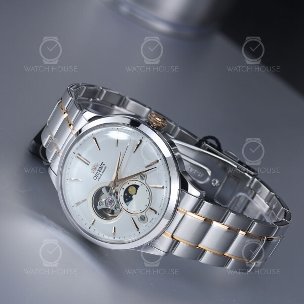 Orient Classic Automatikuhr Sonne & Mond RA-AS0101S10B Weiß