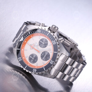 Ruhla 1929 Glasbach Cup Chrono Set - 4970M-1 Apricot-Orange
