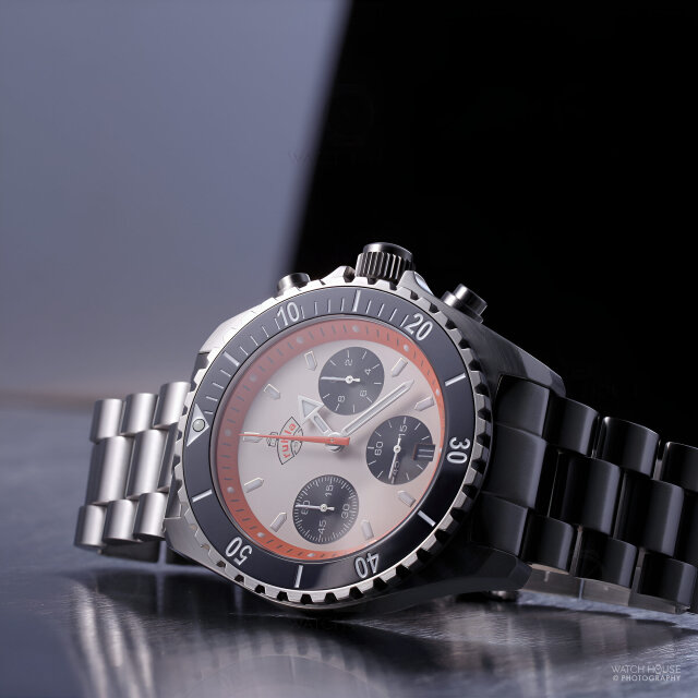 Ruhla 1929 Glasbach Cup Chrono Set - 4970M-1 Apricot-Orange