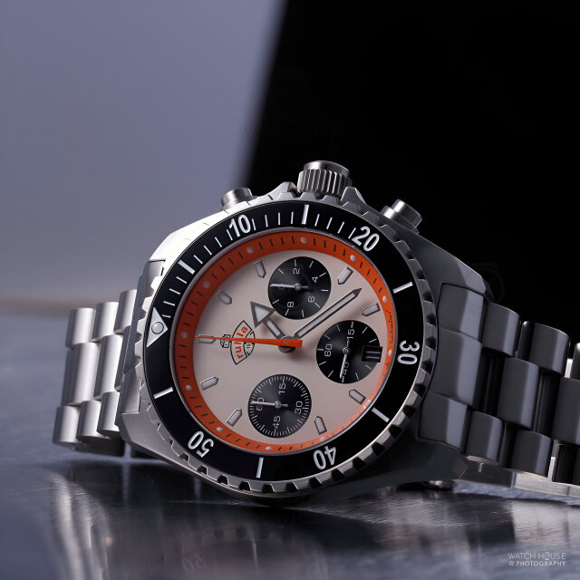 Ruhla 1929 Glasbach Cup Chrono Set - 4970M-1 Apricot-Orange