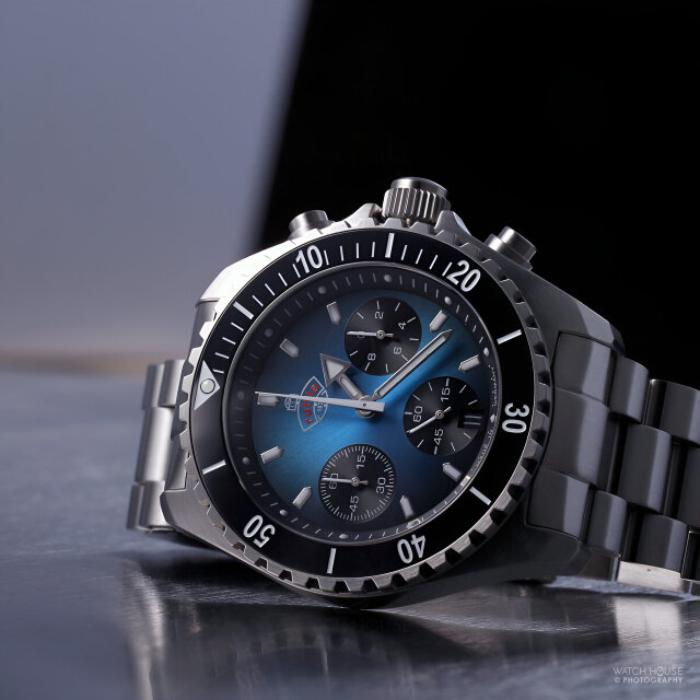 Ruhla 1929 Glasbach Cup Chrono Set - 4970M-3 Classic Navy Blue