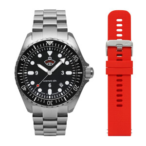 Ruhla 1929 Automatic DIVER Set - 4960M-2 Black-Blue