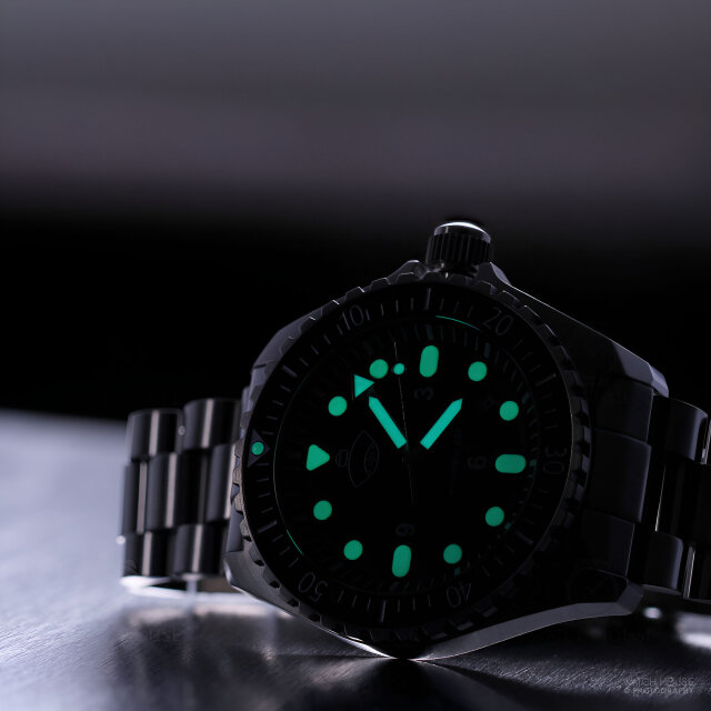 Ruhla 1929 Automatic DIVER Set - 4960M-5 Bold Black-Green