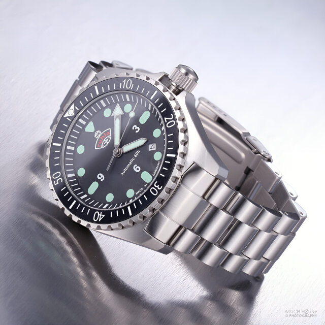 Ruhla 1929 Automatic DIVER Set - 4960M-5 Bold Black-Green