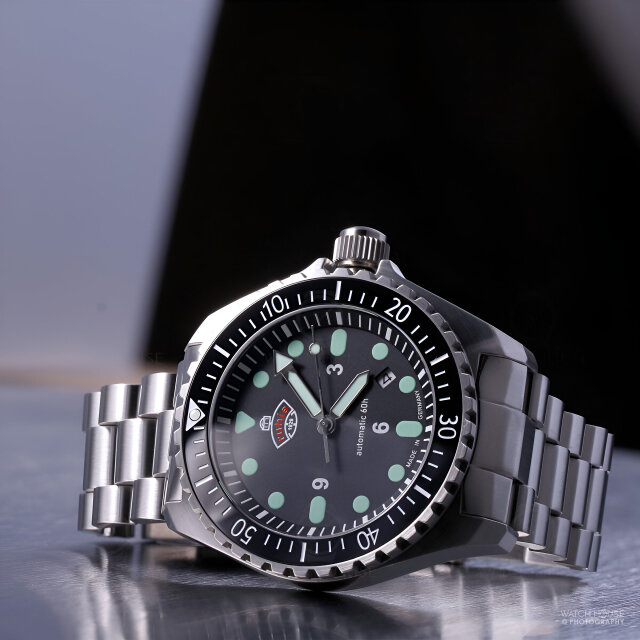 Ruhla 1929 Automatic DIVER Set - 4960M-5 Bold Black-Green