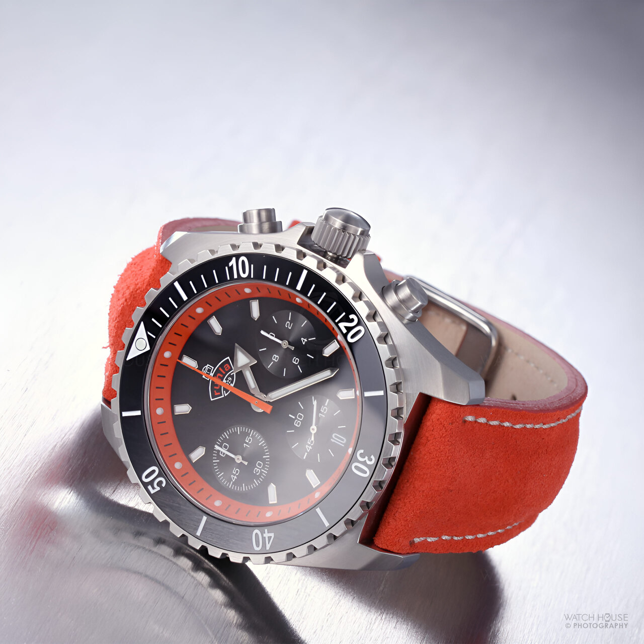 Ruhla 1929 Glasbach Cup Chronograph - 4970-2 Striking Black