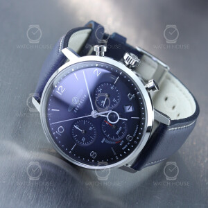 Zeppelin 8086-3N Vintage Mens Solar Chronoghraph (Vegan...