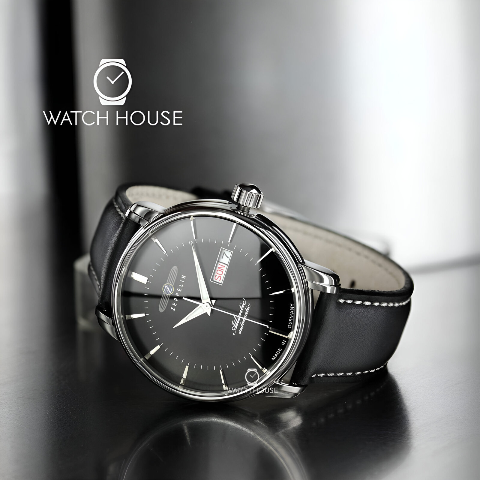 Zeppelin Atlantic Automatic férfi automata 40mm karóra - 8466-5