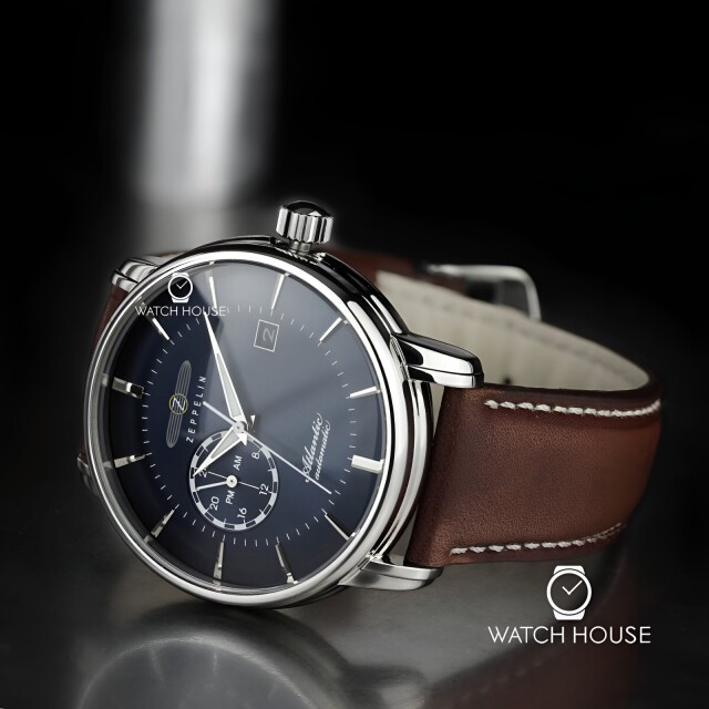 Zeppelin 8470-3 Serie Atlantic Deep Blue Automatik mit 24 Stundenanzeige