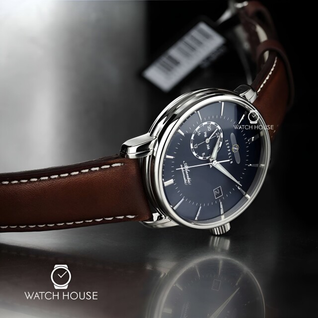 Zeppelin 8470-3 Serie Atlantic Deep Blue Automatik mit 24 Stundenanzeige