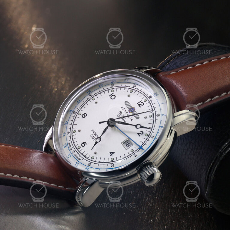 Zeppelin 8666-1 Serie 100 Jahre Zeppelin Automatik GMT Silber