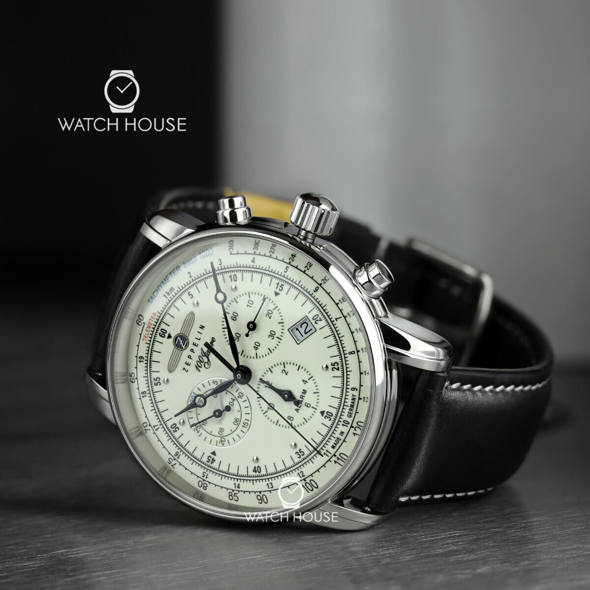 Zeppelin 8680-3 Serie 100 Jahre Zeppelin Men's Alarm Chronograph