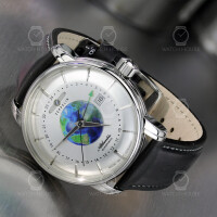 Zeppelin Atlantic Automatikuhr GMT 8468-1 Silber