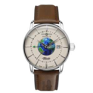 Zeppelin Atlantic Automatikuhr GMT 8468-5 Leuchtzifferblatt