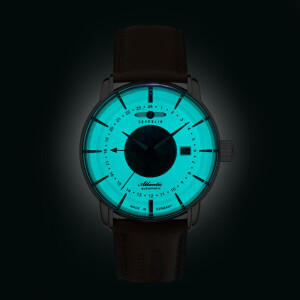 Zeppelin Atlantic Automatikuhr GMT 8468-5 Leuchtzifferblatt
