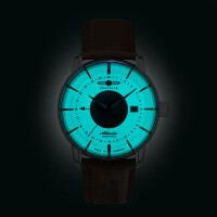 Zeppelin Atlantic Automatikuhr GMT 8468-5 Leuchtzifferblatt