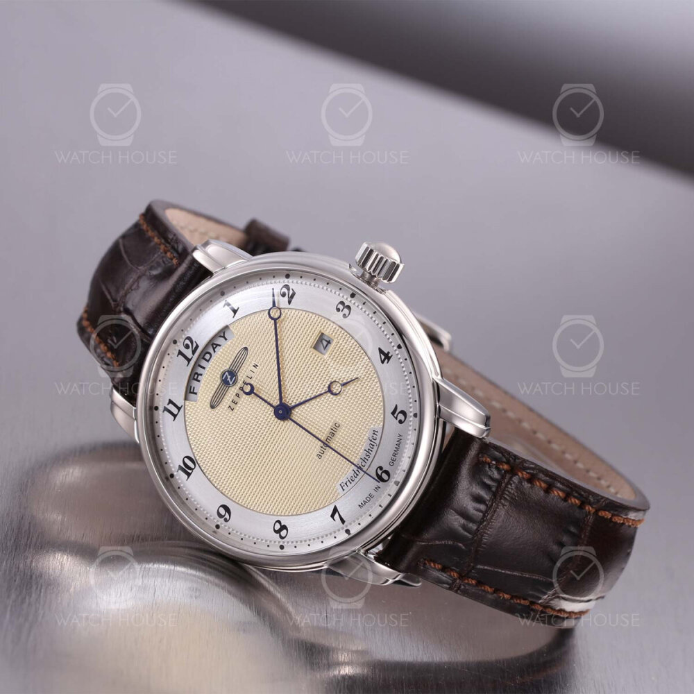 Zeppelin Friedrichshafen 8562-5 Herren Automatikuhr 8285 Gold